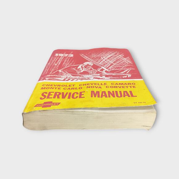 1972 Chevrolet Chevelle - Camaro - Monte Carlo - Nova - Corvette Service Manual - Picture 6 of 6